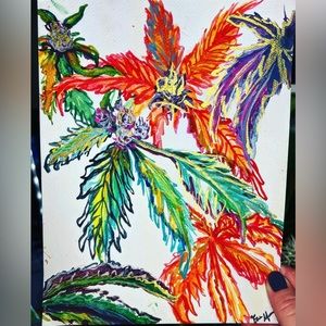 Handmade original 5x7 painting